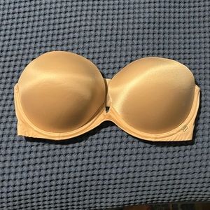 Victoria’s Secret strapless nude bra 34DD
